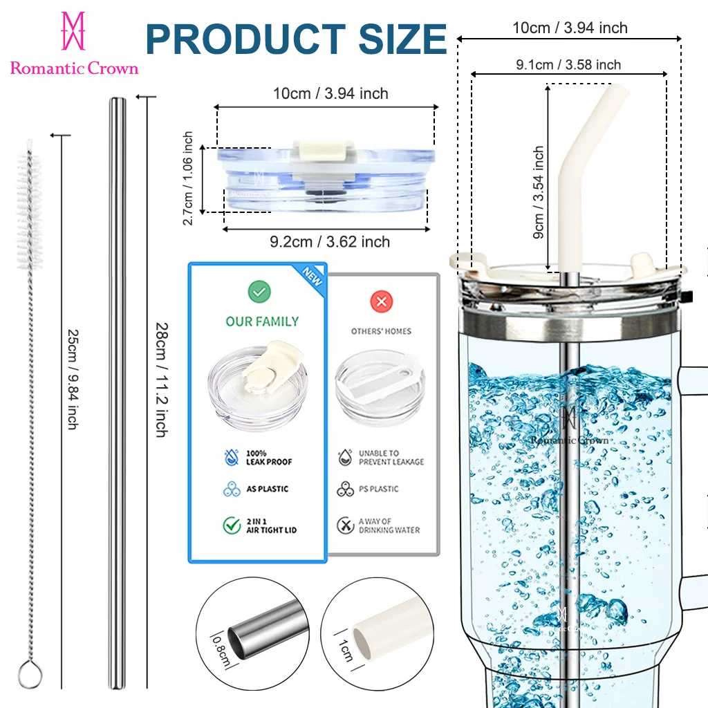 romantic crown copo térmico inox portátil 1200ml/1.2l garrafa térmica inoxidável com tampa e canudo romantic crown copo térmico inox portátil 1200ml/1.2l garrafa térmica inoxidável com tampa e canudo